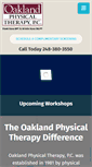 Mobile Screenshot of oaklandphysicaltherapy.com